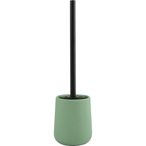 Escobillero con soporte cerámico MAONIE Verde Albahaca Mate MSV (1/4)
