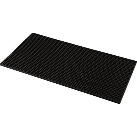 Tapis de bar souple en PVC, tapis d'égouttage antidérapant, tapis rond en verre pour cuisine, bar, KTV, réception (30 x 15 x 1 cm, 2 pièces)