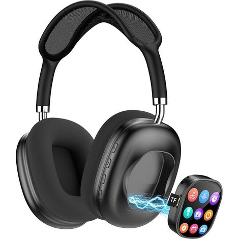 Casque Bluetooth 2 en 1 et enceinte portable avec écran tactile (1/5)