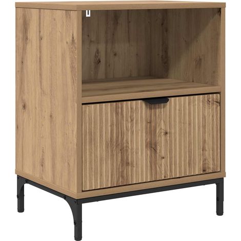 Maison Exclusive - Armadio da Notte rovere artigianale 49 x 36 x 61 cm (1/5)