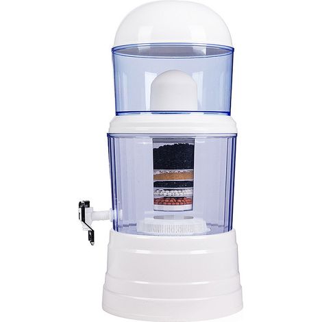 Purificateur d'eau domestique 14L, seau filtrant pour la purification de l'eau, distributeur d'eau potable (1/5)