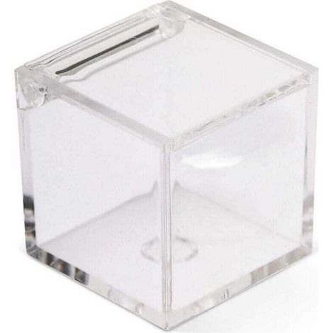 12 Scatoline Scatole Cubo Plexiglass 5x5 Trasparente Porta Confetti Bomboniera - (1/4)