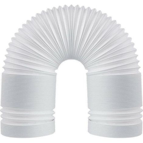Tuyau d\'échappement flexible en PVC, 150 mm universel avec longueur 3 m, pour climatiseur, hotte aspirante, sèche-linge. (1/5)