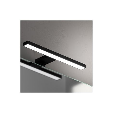 APPLIQUE DA BAGNO LED SPL023D 5W 4000K NERO 30CM