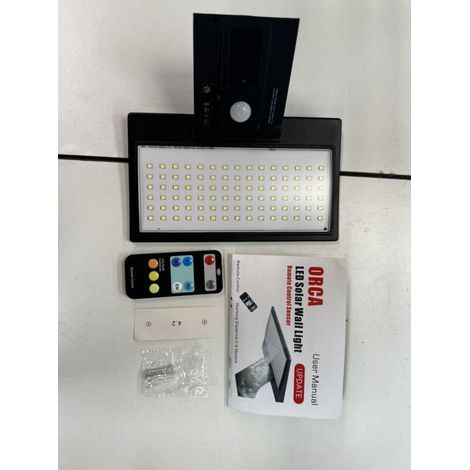 Lampe Solaire Murale 90 LED avec Capteur de Mouvement PIR 6000K Éclairage Automatique du Crépuscule à l'Aube 4 Modes d'Éclairage IP65 Étanche pour Extérieur Patio Jardin Allée Porch-KZQ (1/2)