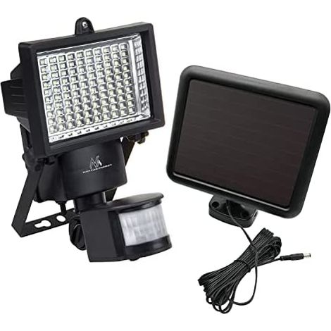 Maclean MCE442 Solar Lamp LED Spotlight Motion Sensor Floodlight Wall Mount Light Twilight IP44 6W 6000K (1/5)