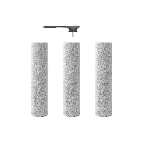 Roller brush assembly, handle, compatible with Tineco Floor One S9 Artist Steam / S9 Artist, flat, wet and dry installation. Spare parts for vacuum cleaners (1 Handle, 3 Brushes)