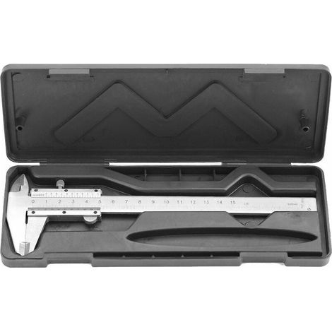 Pied A Coulisse - Acier Au Carbone - Précision 0 02 Mm - Plage 0 150 Mm - Pour Mesure Longueur Profondeur Diamètre - 1 Pièce (1/5)