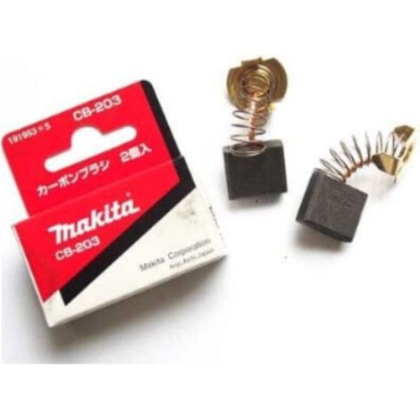 2er-Pack Kohlebürsten CB 203 für Elektrowerkzeuge - MAKITA 191953-5