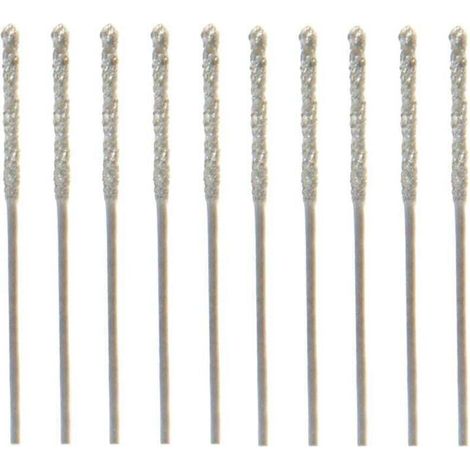 20 PièCes SéRies 0,8 Mm Enduit de Diamant Pointe Foret HéLicoïDal pour Carreaux Pierre en Verre (1/4)