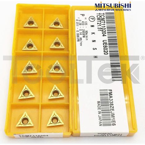 PLACCHETTE INSERTO UTENSILI TORNIO INSERTI 10pz TRIANGOLARI TCMT110204