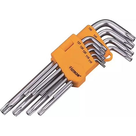 LLAVES TORX LARGAS CROMO VANADIO JUEGO 9 (1/3)