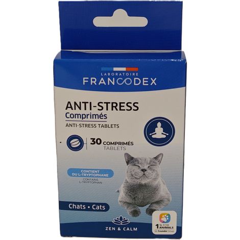 30 Comprimés Anti-Stress Pour Chats - Francodex