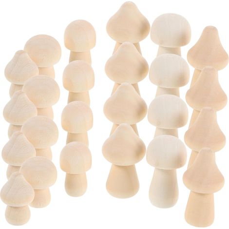 ces Champignons Miniatures Bois Naturel D corations de (1/5)
