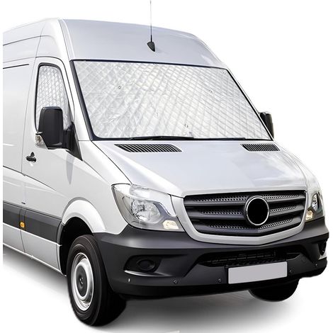 Sonnenschutz Frontscheibe für Mercedes Sprinter 2006-2018, 100% Lichtblockend, UV- & Frostbeständig (1/5)