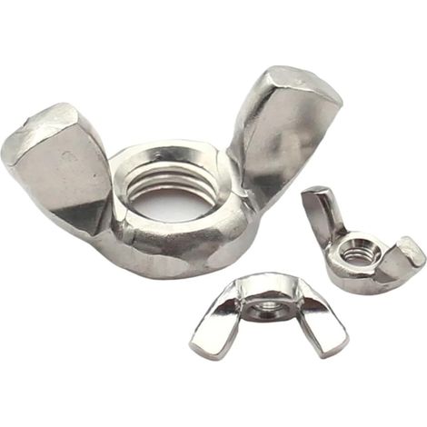 1/2/ 5 pièces M3 M4 M5 M6 M.8 M10 M12 Écrou à oreilles en acier (1/5)
