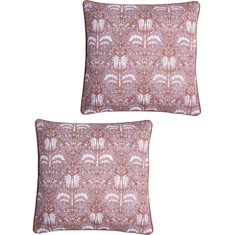 Lot de 2 coussins 50x50 cm vieux rose - PINKY