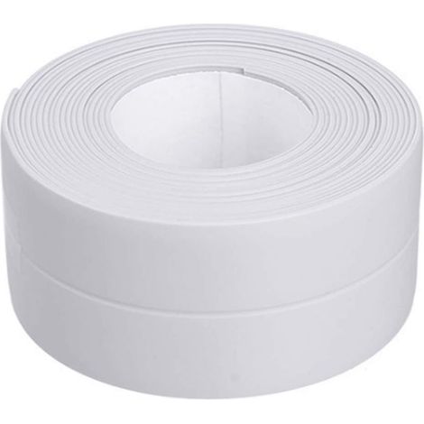 Bande adhésive imperméable en PVC, adaptée à l'étanchéité des cuisines et des salles de bains, 3,2 m x 3,8 cm (1/5)
