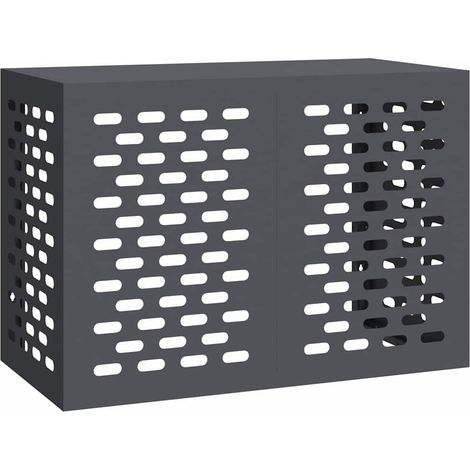 Vidaxl – Housse de climatiseur en acier anthracite 100 x 50 x 70 cm – Résistante aux intempéries – Protection optimale pour extérieur