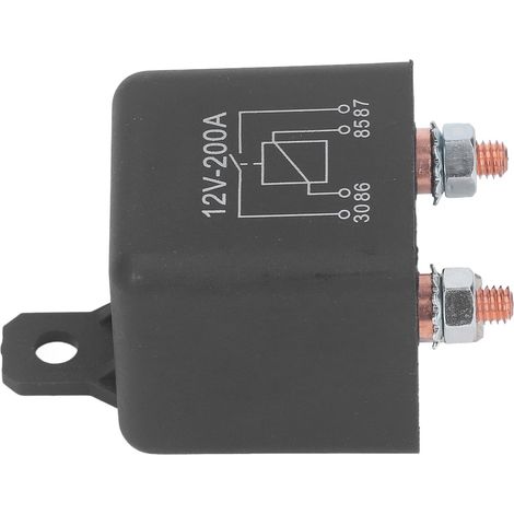 Anlasserrelais 12V DC 200A, wasserdicht, Messingspule, inklusive Zubehör (1/5)