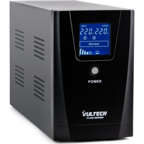 Vultech UPS1000VA-PURE Unterbrechungsfreie Stromversorgung (USV) Line-Interaktiv 1 kVA 800 W 3 AC-Ausgänge