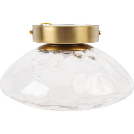 Applique murale moderne avec abat-jour en verre, lampe d'intérieur pour chambre, salon ou couloir, câblée, lumière chaude 3000K (1/5)