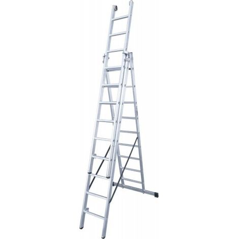 Escalera KTL triple con base Industrial