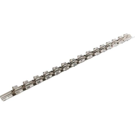 Rail pour Douilles 15 Clips 10 (3/8\) - Acier, 41,3 cm - Organisation et Accessibilité Facile - D-Work
