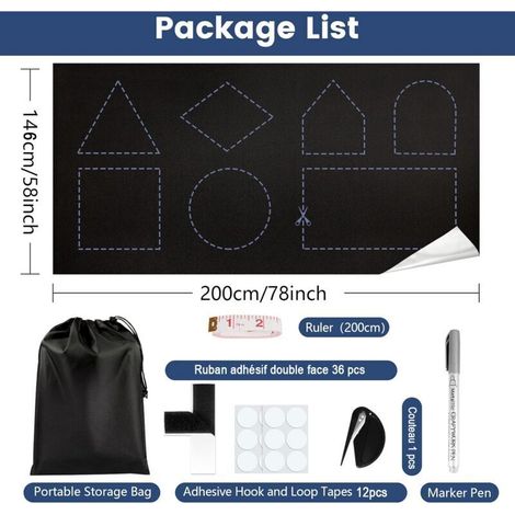 Stores Occultants Aucun Perçage Requis avec Velcro, Stores Occultants 100% Oxford 420D, 200 x 146 cm Rideaux Occultants Thermiques Portables pour Chambre, Chambre de Bébé, Loft, Bureau, Caravane (1/3)