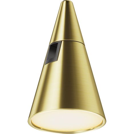 Spot rail-magnétique laiton cône LED 5W 2700K Keila (1/5)