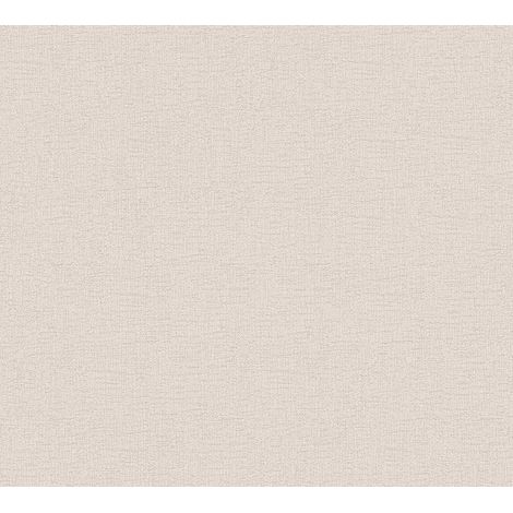 Papier peint intissé uni couleur beige, 10,05 m x 0,53 m pour décoration murale intérieure