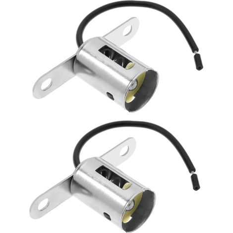 Lot de 2 adaptateurs de douille 1156 BA15S de remplacement pour support de lampe adaptateur 1156 pour feu clignotant faisceau de câblage connecteur de douille pour filetage P 21W / R10W / R5W (1/5)