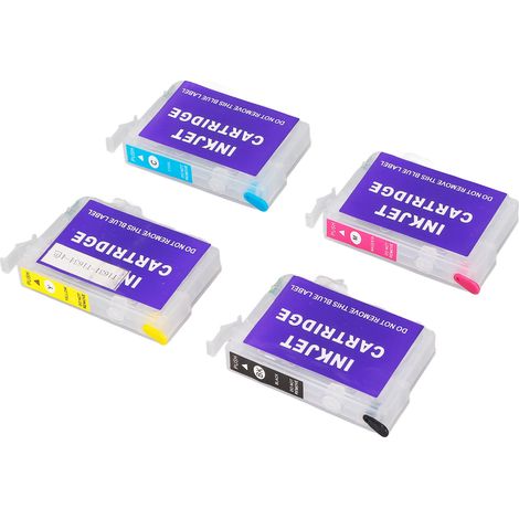 4 Cartouches d’encre compatibles pour imprimantes Workforce WF‑2010W, WF‑2510WF, WF‑2520NF, WF‑2530WF, WF‑2540WF (1/5)