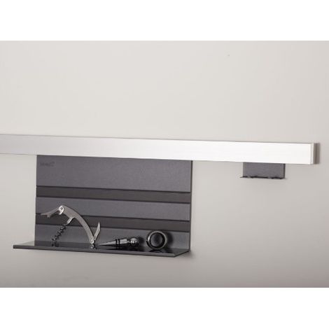 Kesseböhmer Linero MosaiQ Starterset Profilleiste 1500 mm + Universalablage + 2er Hakenleiste Graphitschwarz exklusiv von SOTECH (1/3)
