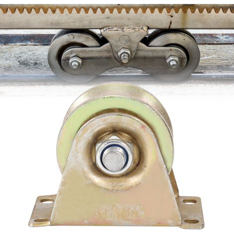 2 galets de roulement en acier de 60 mm de diamètre pour porte coulissante (1/5)
