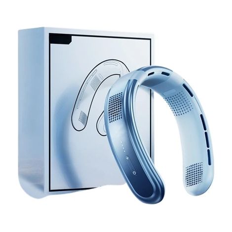Ventilateur de cou portable rechargeable 10 000 mAh, mini ventilateur 3 vitesses, puissant et silencieux pour l'extérieur-AquaForge (1/5)