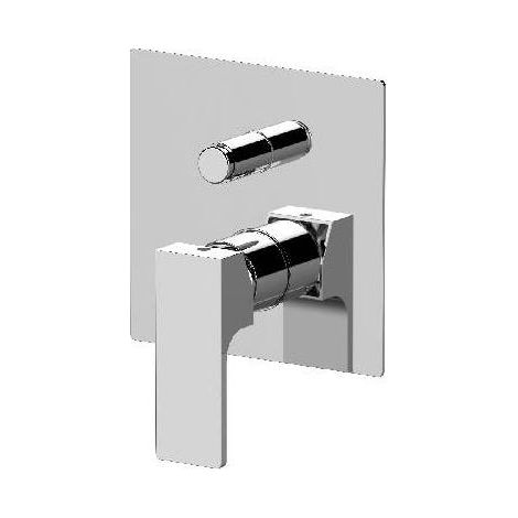 MISCELATORE MONOCOMANDO INCASSO CON DEVIATORE LINEA REBEL Misura: Cromo