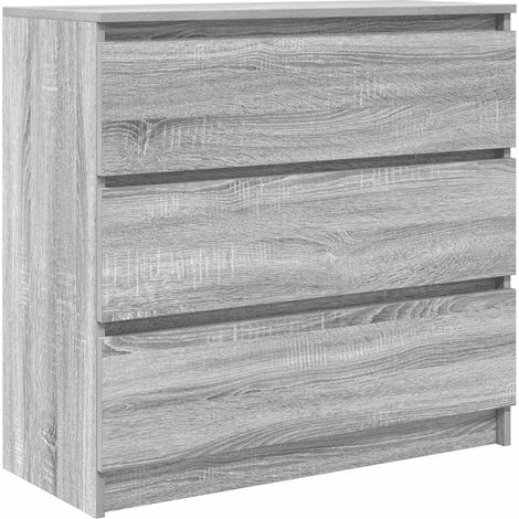 Maison La Vie - Buffet Salon Moderne - Meuble de rangement - sonoma gris 80x35x76 cm bois d'ingénierie bu5280 (1/5)