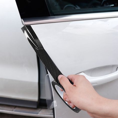 Autocollant protection voiture - 1 pièce, Pour seuil de portière arrière Pour femme 10cm x 3m (1/5)