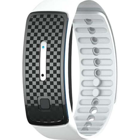 Bracelet anti-moustiques à ultrasons étanche, bracelet anti-piqûres de moustiques rechargeable pour les sports de plein air (blanc) (1/5)