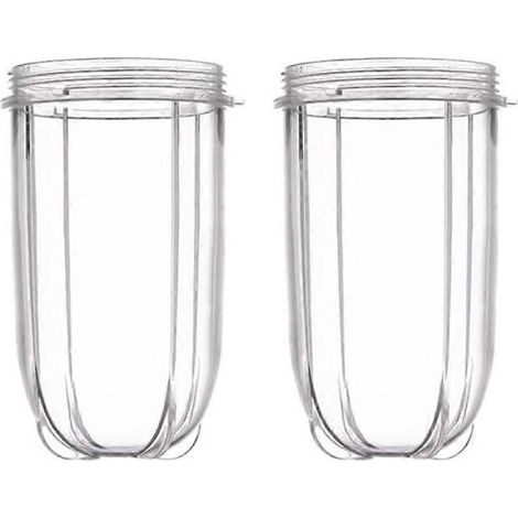 Lot de 2 gobelets hauts de rechange pour pots, compatible avec modèles Tall Jar Cups, verres de remplacement robustes, format allongé, paire pratique. (1/5)
