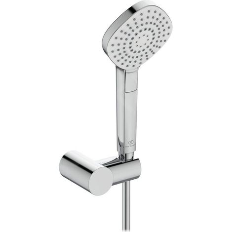 Ideal Standard Idealrain Evo Jet - Set de pommeau de douche, 3 jets, support et flexible, chrome B2619AA (1/4)