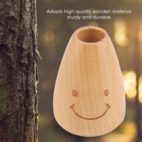 Zahnstocherhalter aus Holz mit niedlichem, lächelndem Gesicht, für Zuhause und Küche (1/5)