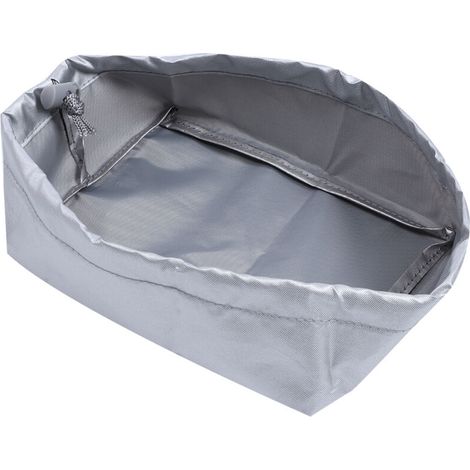 Jeffergarden Couvercle de Friteuse 20x15x8 cm Petit Housse de Protection en Tissu Oxford pour Machine à Frire Extérieure Domestique(Gris)-DOU