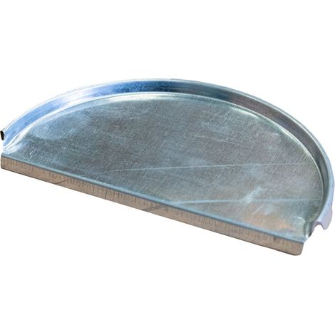 Raccord pour gouttière emboitable en acier galvanisé – Développement 33 cm – Joint silicone pour étanchéité – Installation facile