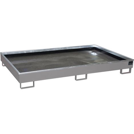 Bauer Regalwanne mit PE-Einsatz RW 2200-2 PE, lackiert, Mausgrau