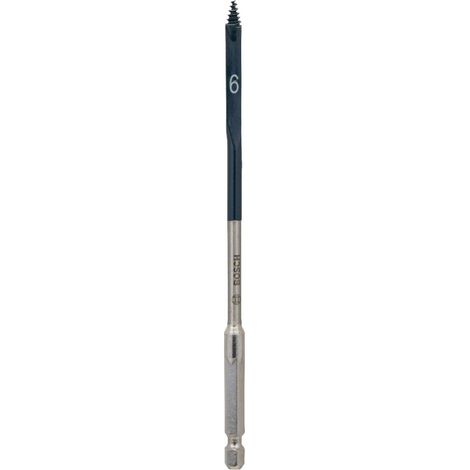 Mèche plate Self Cut Speed Bosch 6 mm x 152 mm tige hex 1/4" (2608595481) (1/4)