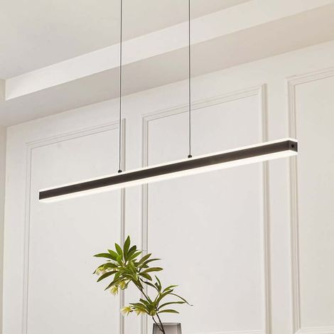 [GEBRAUCHT] B-Ware Lucande LED-Hängeleuchte Pendolo 120 cm schwarz dimmbar höhenverstellbar (1/2)