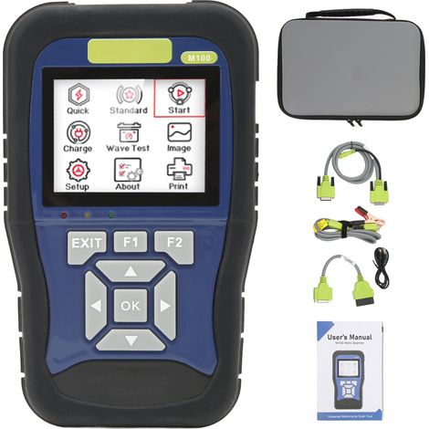 Scanner Diagnostic Moto Toivize M100 2-en-1 Injection ABS Écran Couleur 3,2" Temps Réel pour Suzuki SYM Kymco Piaggio (1/5)