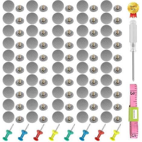 HEQISHUN 70PCS Boucles De Voiture de réparation,Rivets de Toit Voiture Fixe Intérieur,Kit de Réparation Garniture pour Toit